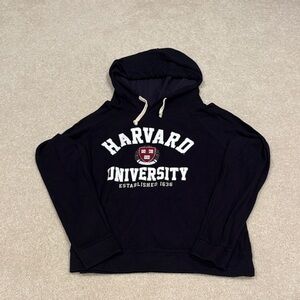 Black lightweight Harvard Hoodie